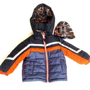 London Fog 2-Pc. Hat & Hooded Puffer Coat Set Size 2T
